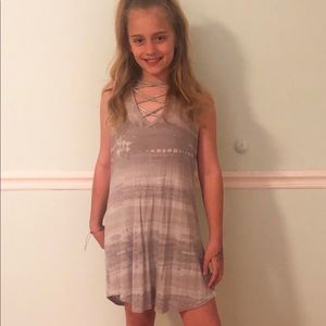 A marble like dress.